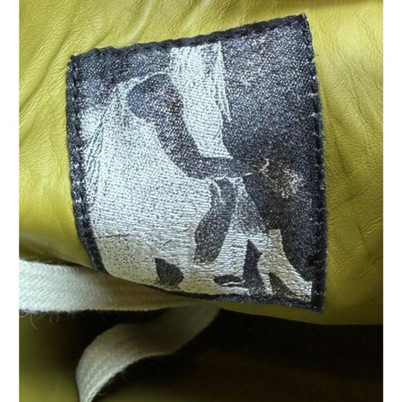Size 45EU/12US - Rick Owen’s Leather Mainline Ramones Acid Milk? Tried On! main image 4